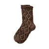 Calcetines de encaje sueltos hasta la mitad de la pantorrilla para mujer de primavera y otoño, calcetines suaves, estilo bosque de otoño e invierno, estilo pastoral, calcetines slouch casuales versátiles