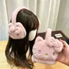 Orejeras de Gato Lindas para Mujer, Orejeras de Felpa Calientes de Invierno, Protección contra el Frío para Ciclismo, Orejeras Esponjosas de Dibujos Animados para Niños