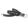 Em estoque Cinto Feminino Design de Nicho High-end Combina com Tudo Decorativo Jeans com Fivela de Pino de Anel de Metal Cinto Preto