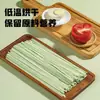 Fideos de Brócoli y Espinacas Fideos Sabor Brócoli y Verdura Verde Saludables Nutritivos Grano Mixto Fideos Colgantes Hechos a Mano Fideos Sustitutos de Comida Fideos Secos