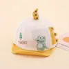 Nuevo sombrero de primavera para niños lindo dinosaurio niña de bebé gorra con visera bebé niño protección solar sombrero para el sol