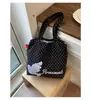 Bolsa Tote Edição Limitada de Verão Picolé de Melancia com um Toque Transparente e Delicado, Versátil para Viagem e Compras, Bolsa de Ombro