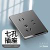 Electricista Internacional 86 Hogar Oculto Ultrafino Pared 10A Interruptor Panel de Enchufe con Cinco Orificios USB Venta al por Mayor