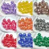 Dingyi 16mm Miolo de Noz Lua Fria Resina Óptica Galvanizada Contas com Furo Contas Soltas Pulseira DIY Acessórios de Joias