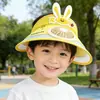 Sombrero con Ventilador para Protección Solar de Verano y Protección UV, Ala Ancha, Sombrero de Sol Abierto, Sombrero Parasol con Ventilador Ajustable de 3 Niveles