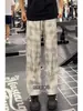 Pantalones de cuadros cleanfit transfronterizos para hombre, nuevo estilo de verano, fluidos, estilo casual, rectos holgados de pierna ancha, modernos