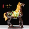 Caballo General Tang Sancai Cerámica China Adorno Decoración del Hogar Ocho Caballos Exhibición de Oficina Artesanía Regalo