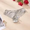 Tanga Sexy Feminina Transfronteiriça Renda Japonesa Algodão no Entrepierna Sexy Cintura Baixa Roupa Íntima Feminina Europeia e Americana Comércio Exterior Atacado