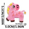 Año del Caballo Pegatinas de Tela Bordadas de Pony Animales Lindos Bordados Pegatinas Parche para Ropa Pegatinas Decorativas para Funda de Teléfono