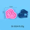 Molde gota de cristal diy chaveiro pata de urso amor pingente joia resina decoração decoração cera aromaterapia molde silicone