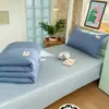Juego de tres piezas 13372 de alta densidad para estudiantes 100% algodón, juego de seis piezas de color liso para dormitorio de litera, juego de cuatro piezas 100% algodón