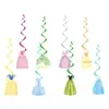 Decoração de Festa de Aniversário Pratos de Papel, Copos de Papel, Guardanapos de Papel, Toalhas de Mesa, Topos de Bolo com Tema Princesa, Cartões de Convite, Suprimentos Decorativos