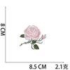 Amazon borboleta quente bordado adesivos de pano rosa flor Zhang Zi desenhos animados lótus bordado logotipo roupas adesivos patch ferro de passar