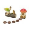 Novos Produtos Transfronteiriços Casa de Cogumelo Fada das Flores e Coelho conjunto Enfeites Estátua de Fada ao Ar Livre Decorações de Pátio e Jardim