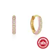Novos brincos de gota de óleo com diamante clássico em prata de lei 925 brincos estilo ins europeu e americano mais vendidos brincos de esmalte