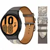 Adequado para Samsung Galaxy Watch 6 Classic Watch Pulseira de Couro Genuíno Watch5/4 Couro Curvo