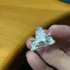 Anillo Retro de Flor de Iris, Artesanía Clásica y Elegante Blanco Quemado, Estilo Moderno y Suave, Nueva Tendencia Nacional Chinoiserie Ajuste Abierto