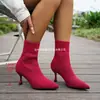 Meias elásticas femininas transfronteiriças europeias e americanas 2026 bico fino mola tamanho grande botas de moda, novos estilos transfronteiriços europeus e americanos, atacado de alta qualidade tamanho grande