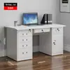 Mesa de Escritório de Aço Chapa de Aço Mesa de Escritório Mesa para Computador com Gaveta Travável Mesa de Escrita Doutor Finanças Bancada de Aço Inoxidável