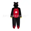Pijama One-Piece de Desenho Animado Animal para Crianças e Adultos Roupas Fofas de Performance para Halloween Transfronteiriço Nezha Cos Flanela