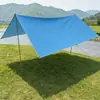 Toldo de Sol para Acampamento ao Ar Livre, Toldo Revestido de Preto, Toldo Externo com Revestimento Espessado de Protetor Solar, Toldo Grande à Prova de Chuva para Acampamento