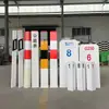 Marcadores de Identificación de Tuberías y Cables, Estacas Marcadoras de Fibra de Vidrio, Estacas de Advertencia, Resistentes a la Corrosión, Antirrobo, Duraderas, Fáciles de Instalar