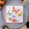 Fábrica dos mariposas pulpa de madera papel restaurante fiesta de cumpleaños boda fiesta festiva papel de impresión toalla de papel servilleta de color