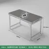 Mesa Plegable para Montaje de Puesto Exterior, Uso Comercial, Mesa de Comedor Rectangular Portátil, Mesa Plegable para Decoración y Ceremonias de Inauguración