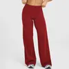 Pantalones Largos Deportivos Fitness Yoga Pierna Ancha Rectos para Mujer Levanta Glúteos Sueltos Trasero de Durazno Correr Casuales Exteriores Lu