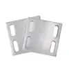 Placa pré-embutida com furo Placa de aço Galvanizada a quente Peças embutidas para parede cortina Processamento Corte a laser Fabricante de estrutura de aço Atacado no local