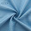 Cortina de Chuveiro para Banheiro Jacquard Waffle Espesso Leite Branco Transfronteiriça Sem Furos Impermeável Cor Sólida Tecido Jacquard