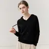 Sudadera con capucha de cachemir para mujer Baicaierong Otoño/Invierno 2026 Diseño versátil Tejido de lana