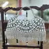 2026 Nova Bolsa de Festa Europeia e Americana Transfronteiriça com Strass e Franjas, Bolsa de Ombro de Festa Fashion para Socialites