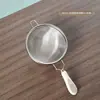 Colador de té de calabaza pequeño con mango redondo, estilo ecológico original, filtro de hojas de té personalizado, accesorio creativo para juego de té Kung Fu, filtro de té