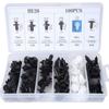 100 piezas de accesorios de hebilla en caja, clip de plástico universal para clavos, panel de puerta, guardabarros, parachoques, clip para coche