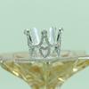 Estilo K de Diamante Completo Estéreo Corona para Dedo Meñique Pequeños Accesorios Frescos de Aleación Accesorios de Material para Accesorios de Cabello DIY para Niños Hechos a Mano