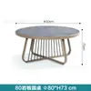 Jardín de patio de villa al aire libre mesa y silla de ratán de ocio al aire libre modelo de sala de diseño B & B aleación de aluminio cuadrado comida