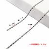 Cadena de eslabones de bola de acero inoxidable 304 cadena de eslabones de bola etiqueta para bolsa de zapatos cadena de cordón publicitario cadena de collar de metal de moda