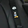 Funda de cinturón de seguridad para coche de verano, bonita funda de hombro con dibujos animados para decoración interior de coche, par de fundas largas para cinturón de seguridad para las cuatro estaciones para mujer