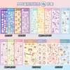 Pegatina de Tarjeta Goo Pegatina Láser Coreana Material para Diario de Mano Pegatina Linda Impermeable Pegatina DIY Pegatina Personalizada Decoración