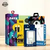 Caja de embalaje de cable de datos personalizada, caja de papel para relojes electrónicos digitales, auriculares Bluetooth, power banks, con ventana y gancho