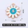 Pulseira Exclusiva DIY com Pétalas de Margarida em Strass e Lantejoulas com Gotejamento de Óleo, Acessórios de Joias Transfronteiriços, Venda Direta da Fábrica, Disponível para Venda por Atacado em Lotes Mistos