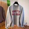 Sudadera con capucha gris estilo americano para mujer, nuevo modelo popular 2026, top casual con forro polar para principios de otoño para mujeres petite, extremadamente elegante