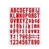 Pegatinas de vinilo autoadhesivas de PVC con letras, de 1 pulgada, para buzón, dirección, color arcoíris, venta al por mayor