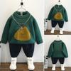 Suéter para Niños 2024 Nueva Llegada para Hombre Grande y Pequeño Cuello Redondo Jersey de Manga Larga Otoño e Invierno Primavera Top Base