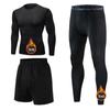Fanyi fábrica de origen otoño e invierno mallas deportivas forradas de polar ropa de fitness para hombre alta elasticidad cálido secado rápido traje de ropa