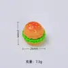 Delicioso Mini Hambúrguer 3D Brinquedo de Comida Desenho Animado Acessórios DIY Feitos à Mão Acessórios de Cola de Creme Resina Materiais Atacado