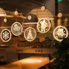 Luzes Decorativas de Natal Luzes Coloridas Luzes para Árvore de Natal Doméstica Luzes de LED para Ambiente Luzes com Ventosa Decoração de Varanda Interna Luzes Pendentes
