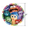 Conjunto de Decoração de Pratos de Papel para Festa de Aniversário de Desenho Animado Infantil Temático 'Inside Out' Transfronteiriço