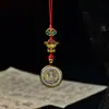 Cordón para Teléfono Móvil Original Tejido a Mano Ocho Santos Patronos 1.5 Thangka Pintado en Oro Colgante para Teléfono Móvil Colgante para Bolso Unidad USB